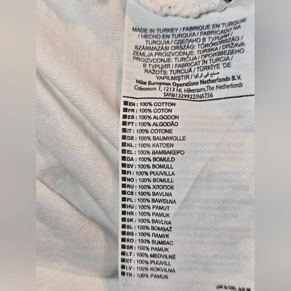 Nike Camo Logo Tee – White – Size L – Made in Turkey - Picture 7 of 9